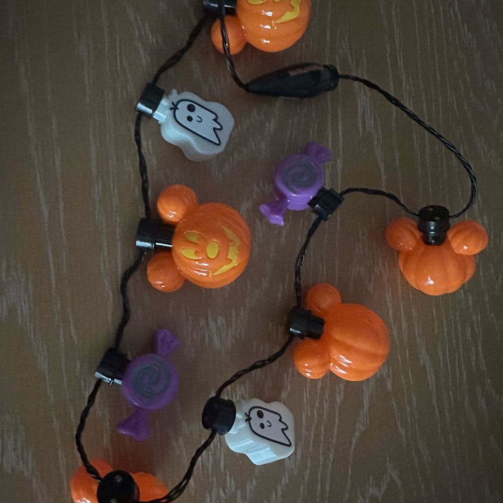 🎃✨ Disneyland Spooky-Cute Halloween Light Garland! ✨👻